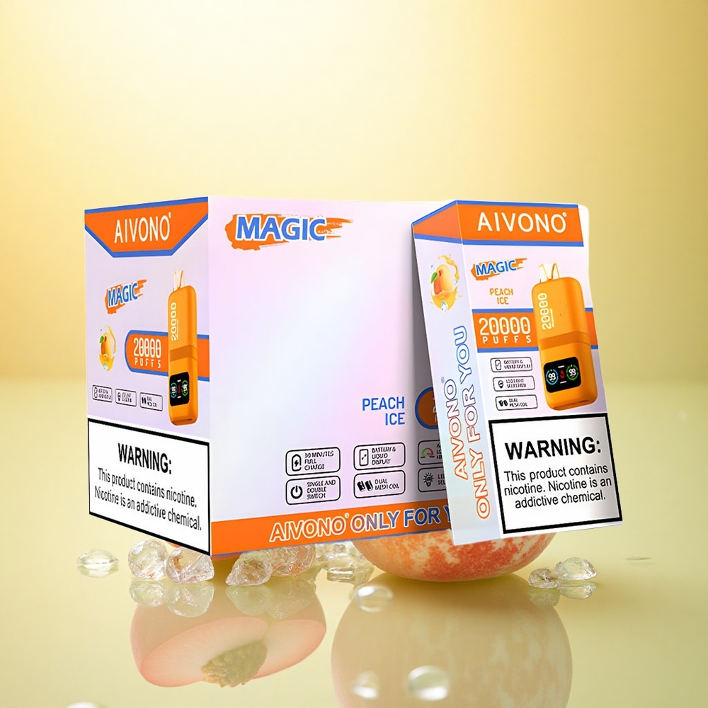Aivono Aim Magic 20000 Puffs Piersic Gheață cu Nicotină 5% și Baterie 600mAh