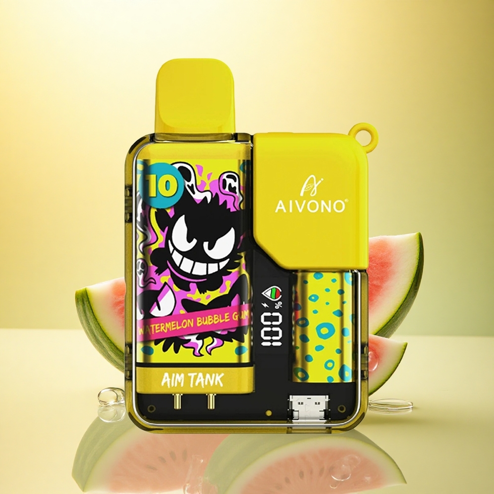 Aivono Aim Tank 9500 Puffs Gumă de mestecat pepene 650mAh 1.2ohm