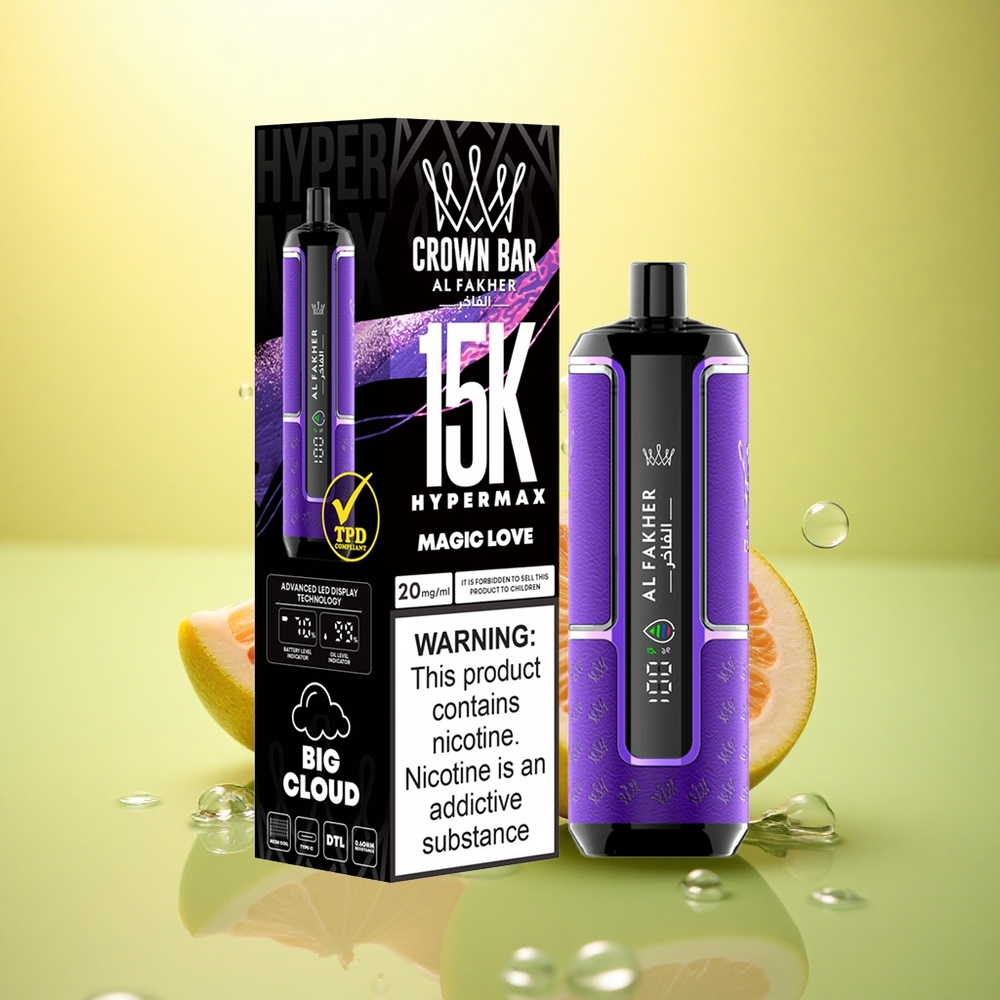 Al Fakher Crown Bar 15K Hypermax Iubirea Magică cu 6mg Nicotină și 600mAh