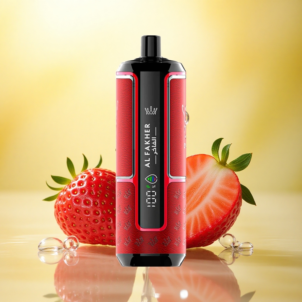 Al Fakher Crown Bar 15K Hypermax Pumn de Căpșuni cu Nicotină 6mg/ml și Baterie 600mAh