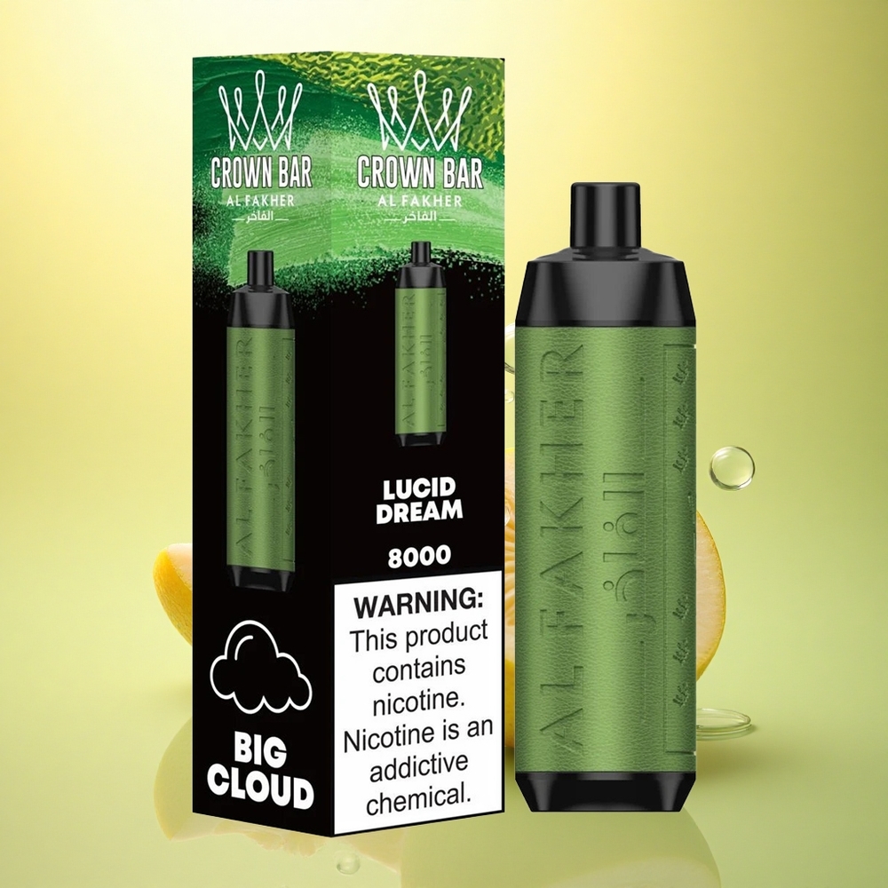 Al Fakher Crown Bar 8000 Crystal Vis Cristal 600mAh 18ml Nicotină 5mg