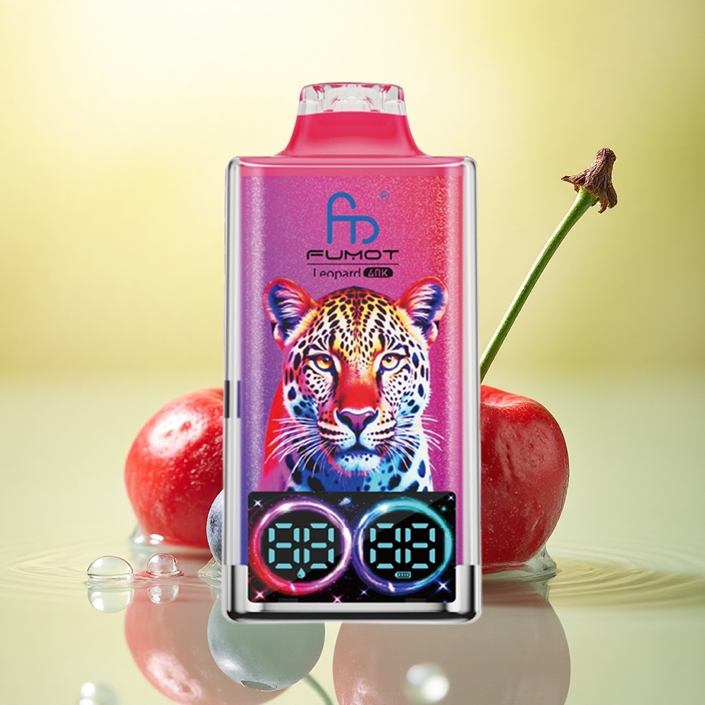 Fumot Leopard 40K Puffs Afine Mure Cireșe Coacăze 5% Nicotină 700mAh Dual Mesh Fumot Leopard 40K Puffs Afine Mure Cireșe Coacăze 5% Nicotină 700mAh Dual Mesh