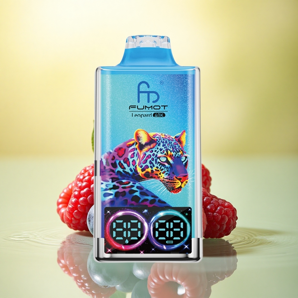 Fumot Leopard 40K Puffs Afine Zmeură Dual Mesh 5% Nicotin 700mAh Tip-C Fumot Leopard 40K Puffs Afine Zmeură Dual Mesh 5% Nicotin 700mAh Tip-C