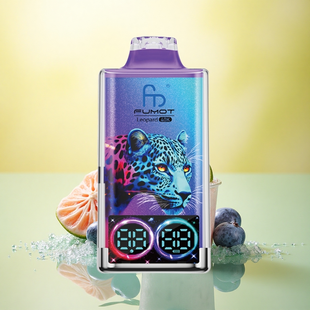 Fumot Leopard 40K Puffs Afine pe Gheață cu 5% Nicotină și 700mAh Fumot Leopard 40K Puffs Afine pe Gheață cu 5% Nicotină și 700mAh