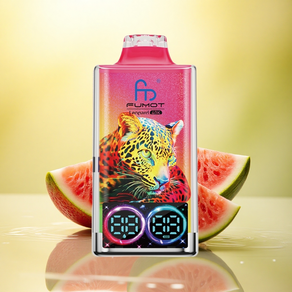 Fumot Leopard 40K Puffs Căpșună Pepene Verde 5% Nicotină 700mAh Dual Mesh Fumot Leopard 40K Puffs Căpșună Pepene Verde 5% Nicotină 700mAh Dual Mesh