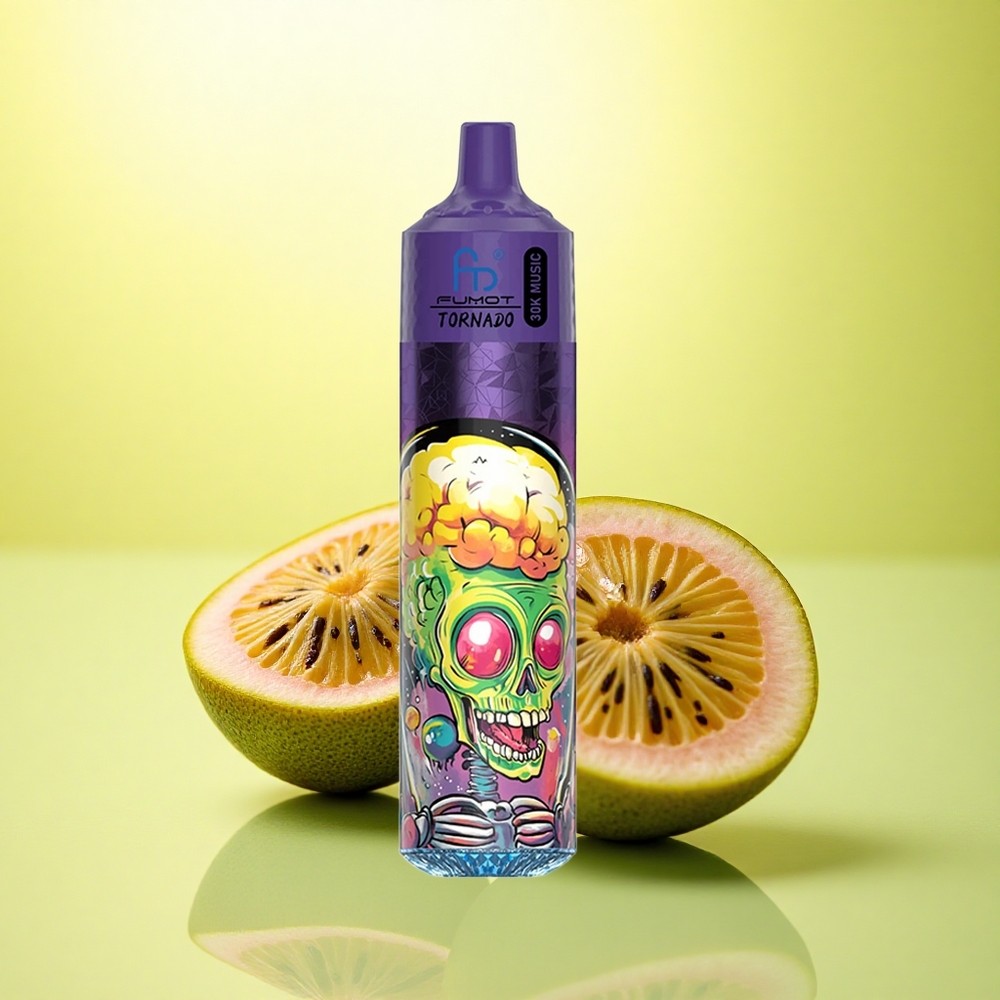 Fumot Randm Tornado 30000 Puffs Kiwi Măcriș Guava cu Nicotină 5% și Baterie 600mAh