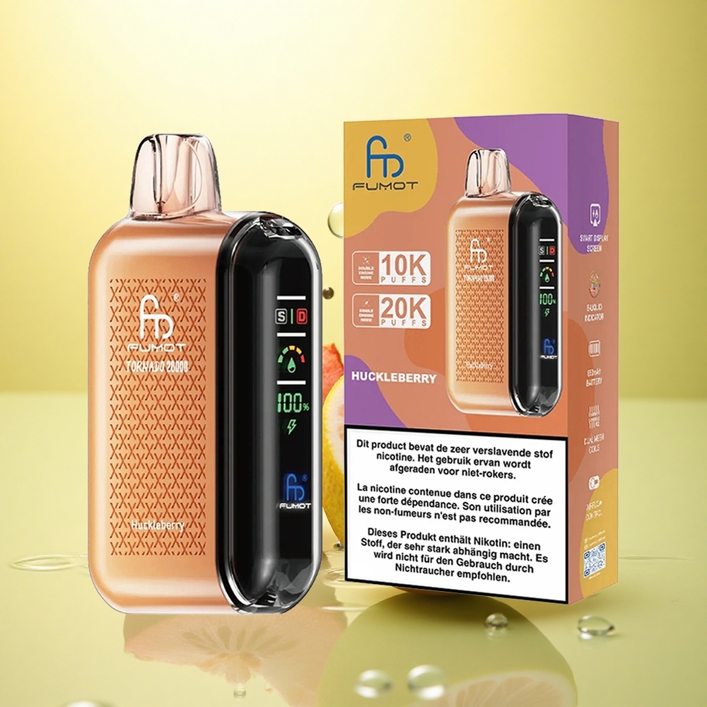 Fumot Tornado 20000 Puffs Afinei Dual Mesh 20ml 850mAh 2% Nicotină
