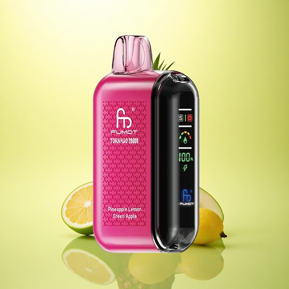 Fumot Tornado 20000 Puffs Ananas Lămâie Măr Verde cu Dual Mesh și 850mAh Fumot Tornado 20000 Puffs Ananas Lămâie Măr Verde cu Dual Mesh și 850mAh