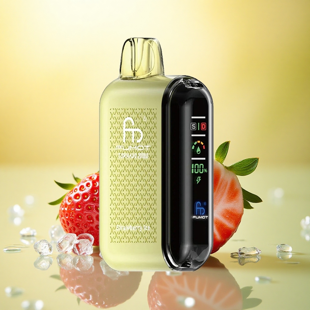 Fumot Tornado 20000 Puffs Căpșună Gheață cu 2% Nicotină și Baterie 850mAh Fumot Tornado 20000 Puffs Căpșună Gheață cu 2% Nicotină și Baterie 850mAh