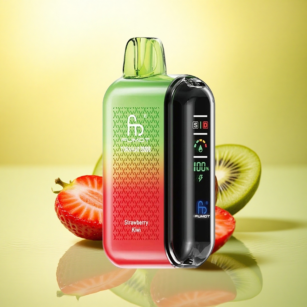Fumot Tornado 20000 Puffs Capsuni Kiwi Dual Mesh 20ml 850mAh 2% Nicotină Fumot Tornado 20000 Puffs Capsuni Kiwi Dual Mesh 20ml 850mAh 2% Nicotină