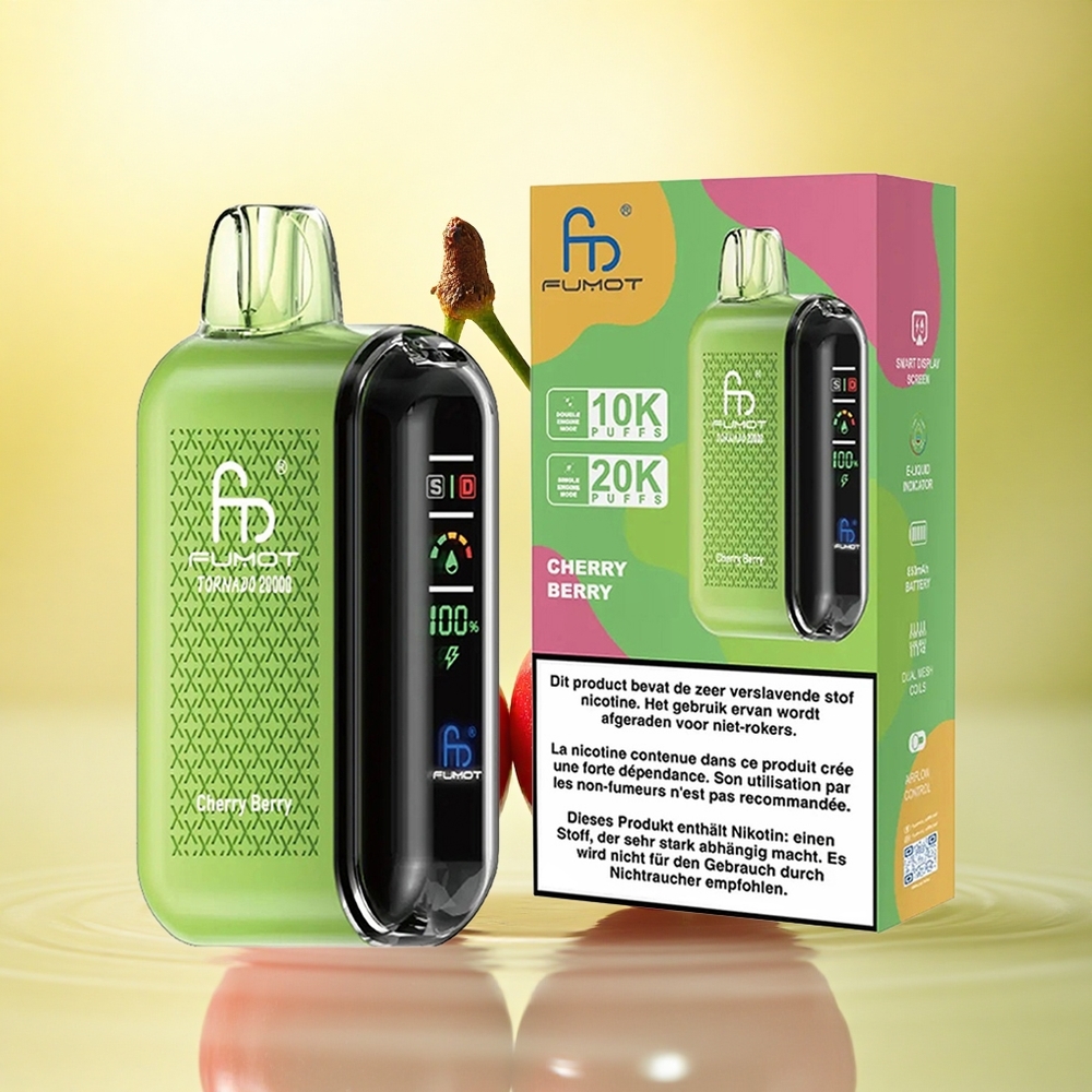 Fumot Tornado 20000 Puffs Coacăz Bacuri Dual Mesh 20ml 850mAh 2% Nicotină