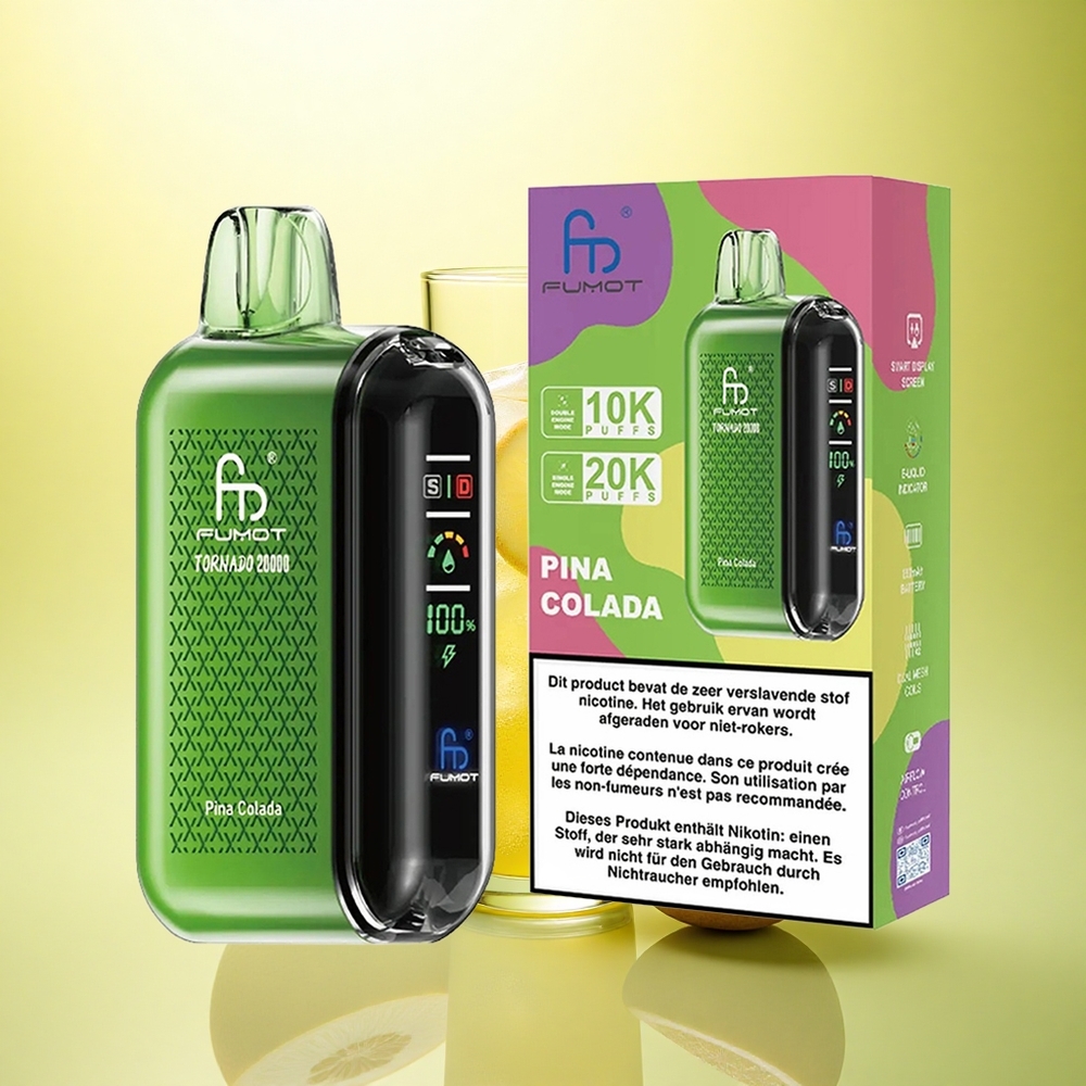 Fumot Tornado 20000 Puffs Colada Dual Mesh 20ml 850mAh
