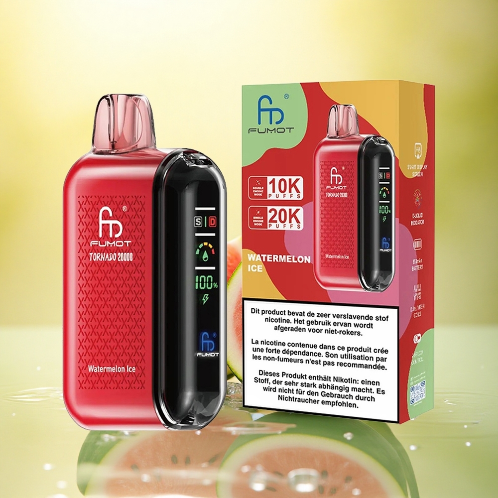 Fumot Tornado 20000 Puffs Pepene Gheata cu 20ml și 850mAh