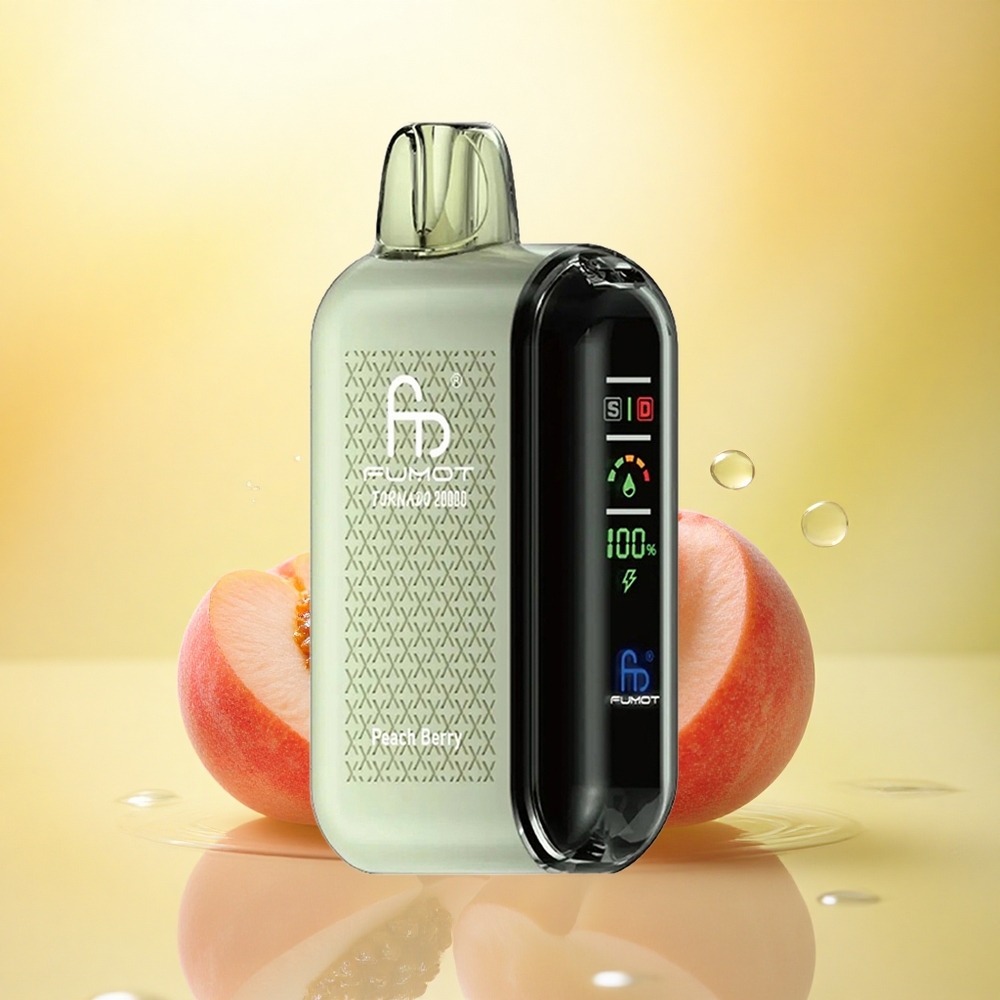 Fumot Tornado 20000 Puffs Piersic Berry Dual Mesh 850mAh