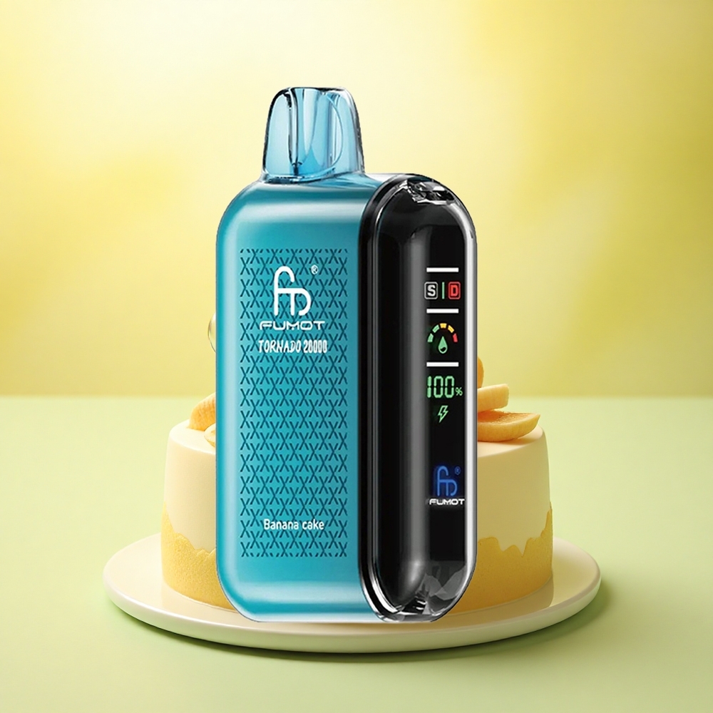 Fumot Tornado 20000 Puffs Prăjitură de Banane cu 2% Nicotină și 850mAh