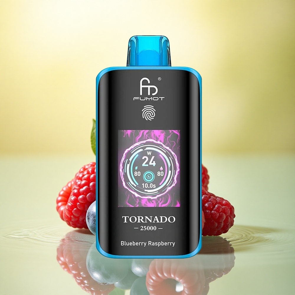 Fumot Tornado 25000 Puffs Afine Zmeură cu 20ml Lichid și 700mAh Fumot Tornado 25000 Puffs Afine Zmeură cu 20ml Lichid și 700mAh