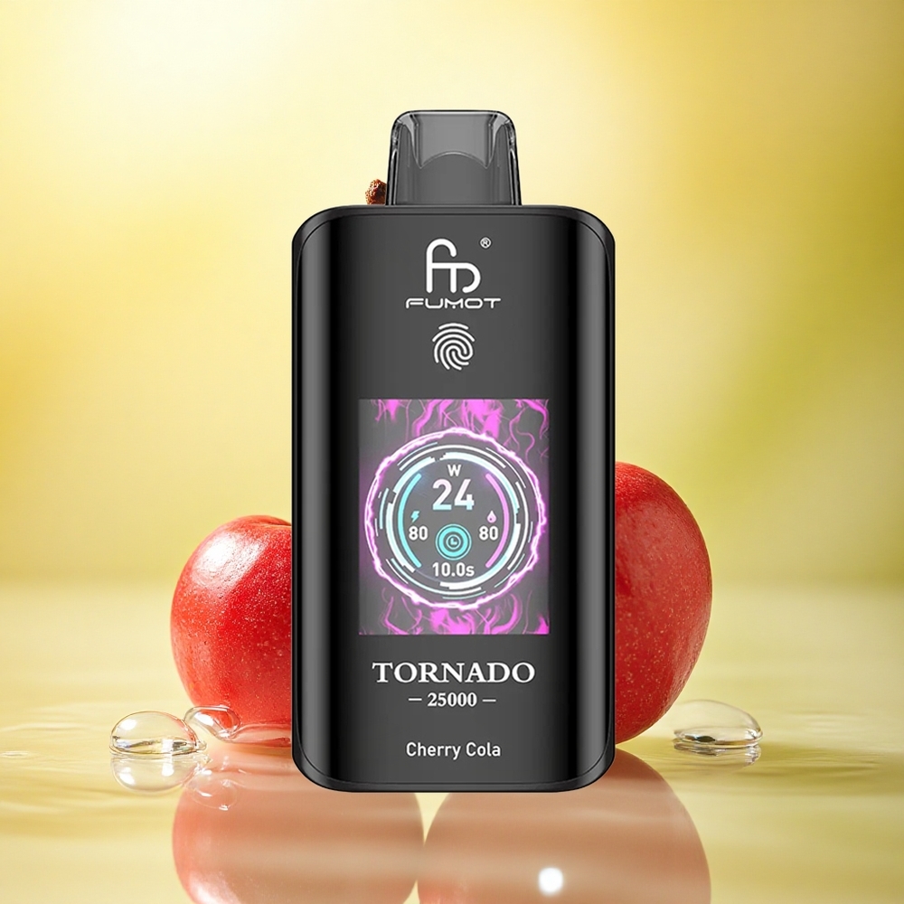Fumot Tornado 25000 Puffs Colă Cireșe cu 700mAh și 20ml Lichid Pre-umplut Fumot Tornado 25000 Puffs Colă Cireșe cu 700mAh și 20ml Lichid Pre-umplut