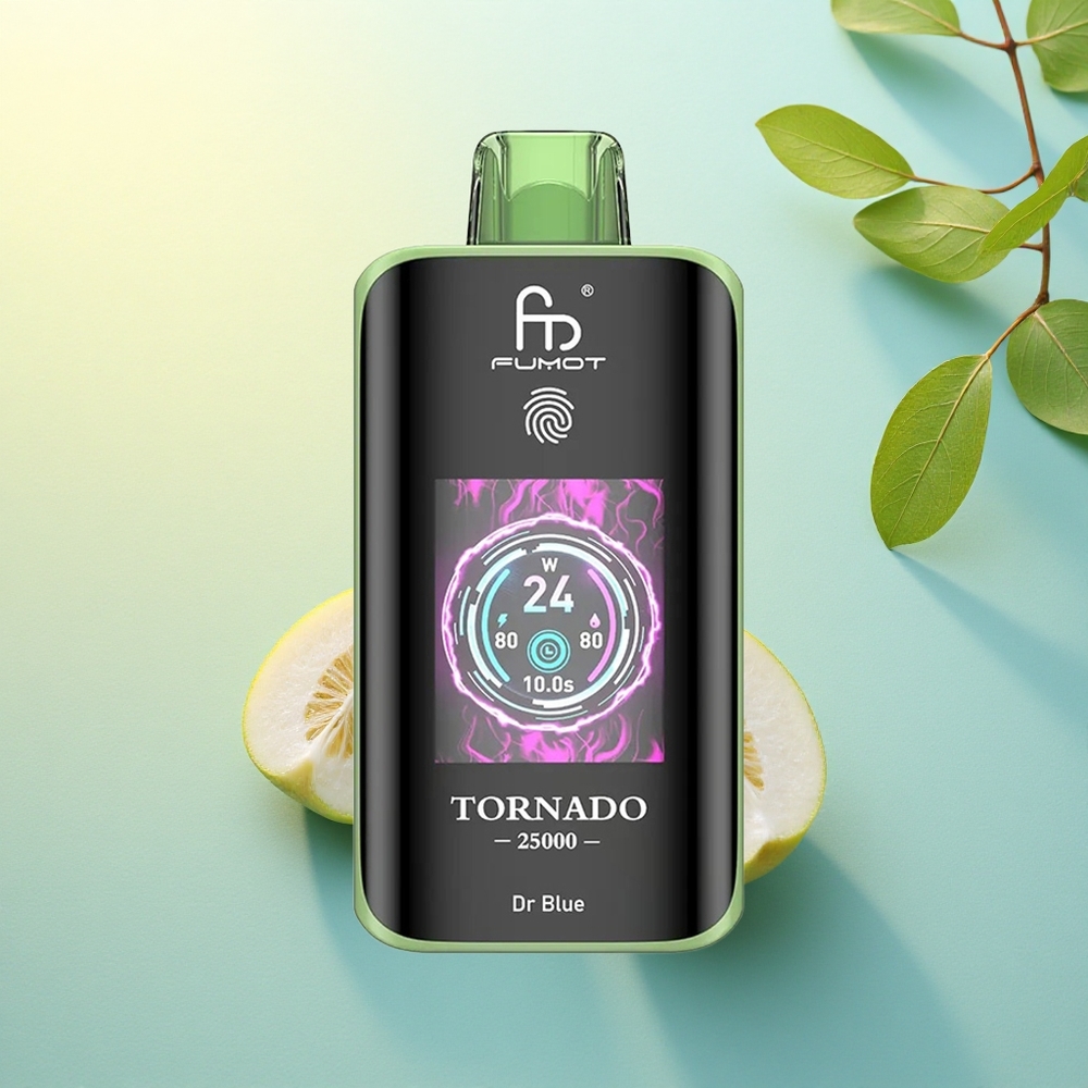 Fumot Tornado 25000 Puffs Dr Albastru cu Ecran HD și Baterie 700mAh Fumot Tornado 25000 Puffs Dr Albastru cu Ecran HD și Baterie 700mAh
