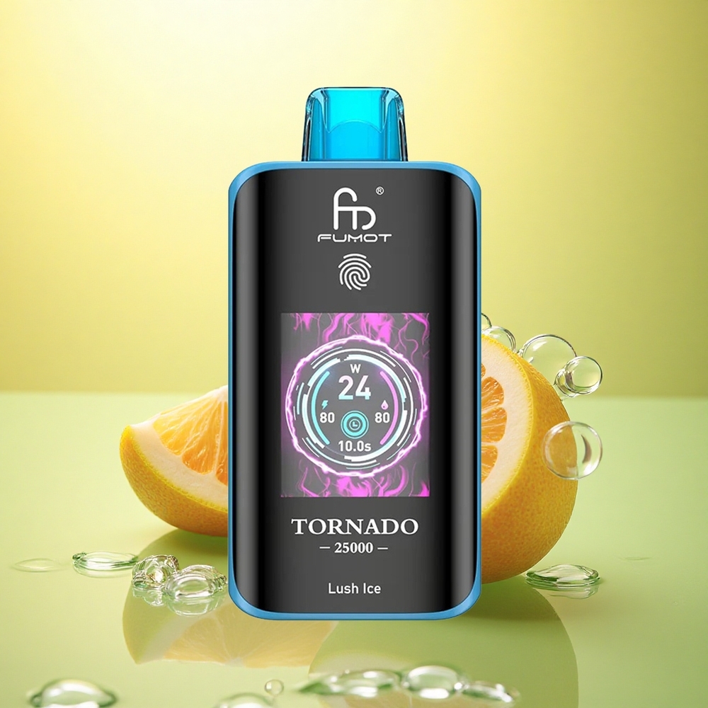 Fumot Tornado 25000 Puffs Gheață Lush cu 20ml Lichid și 700mAh Fumot Tornado 25000 Puffs Gheață Lush cu 20ml Lichid și 700mAh