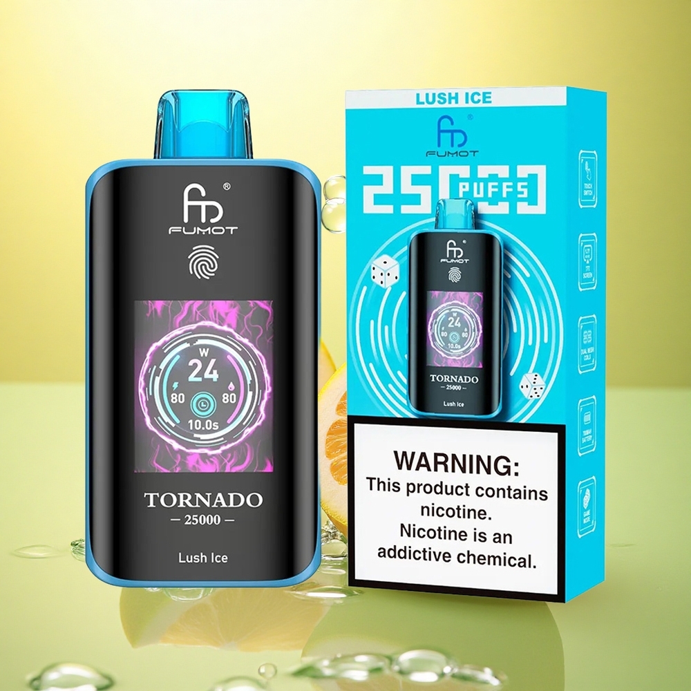 Fumot Tornado 25000 Puffs Gheață Lush cu 20ml Lichid și 700mAh
