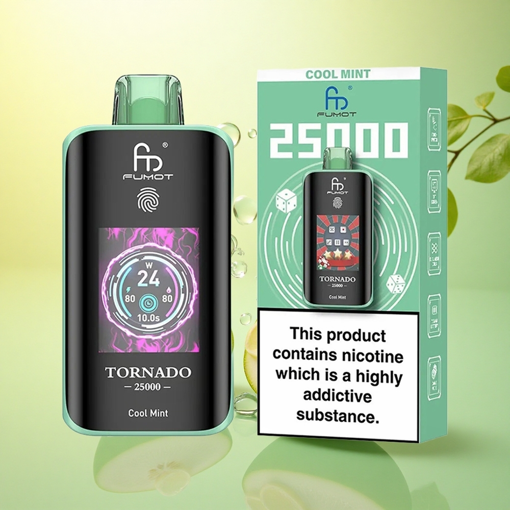 Fumot Tornado 25000 Puffs Mentă Răcoritoare cu 700mAh și 20ml Lichid