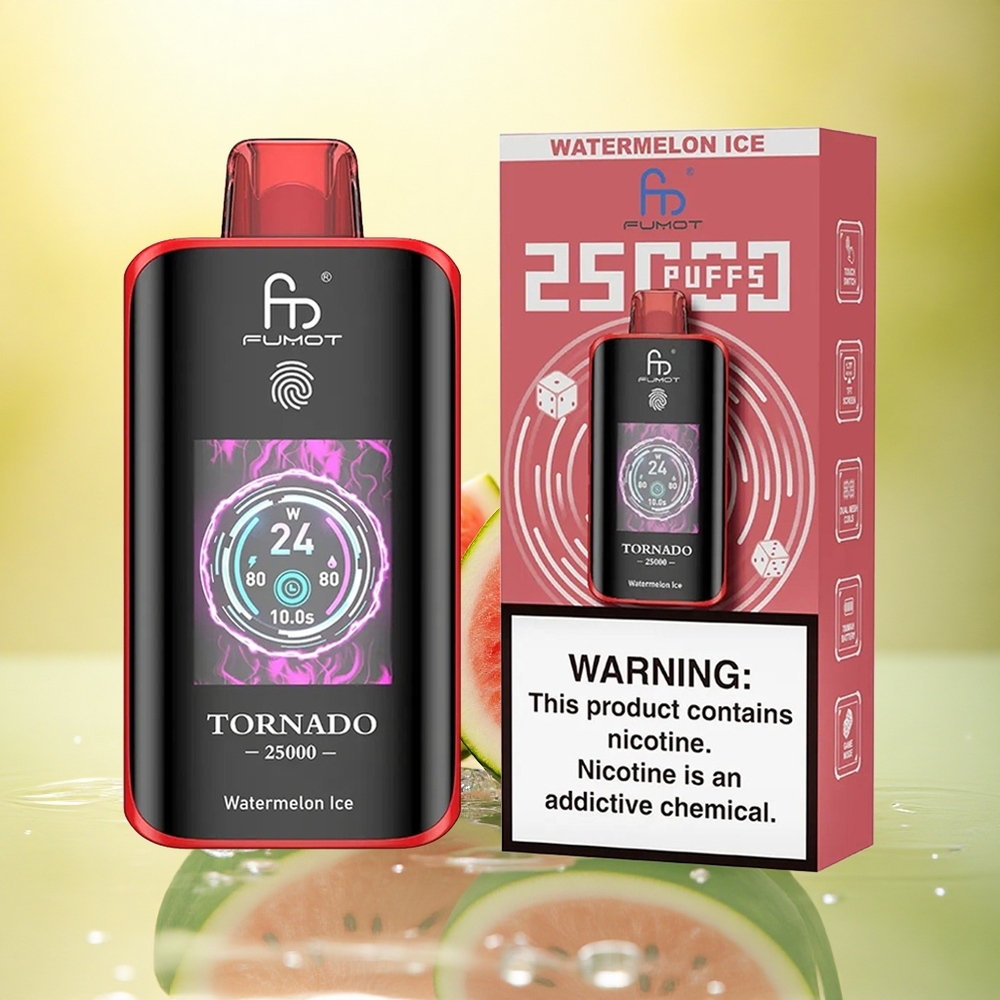 Fumot Tornado 25000 Puffs Pepene Gheață 700mAh 20ml 5% Nicotină