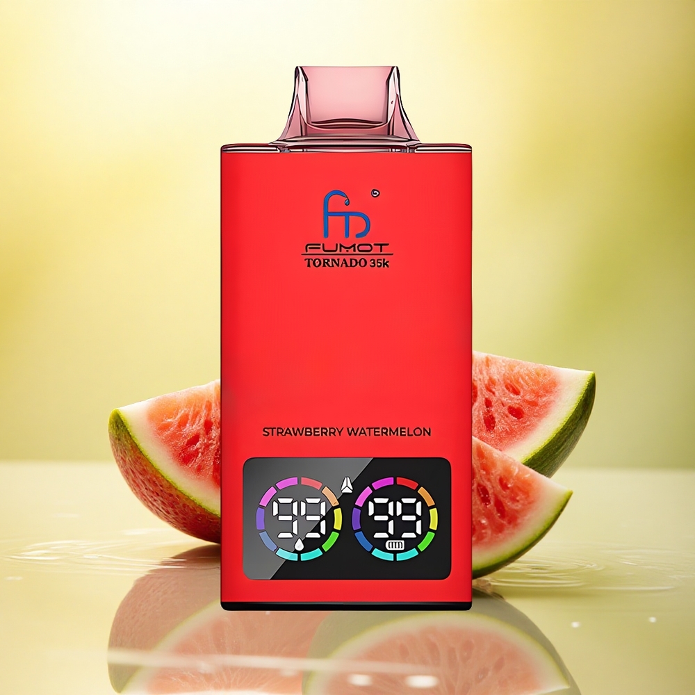 Fumot Tornado 35000 Puffs Capsuni Pepene cu Baterie 700 mAh și Încărcare Rapidă Fumot Tornado 35000 Puffs Capsuni Pepene cu Baterie 700 mAh și Încărcare Rapidă