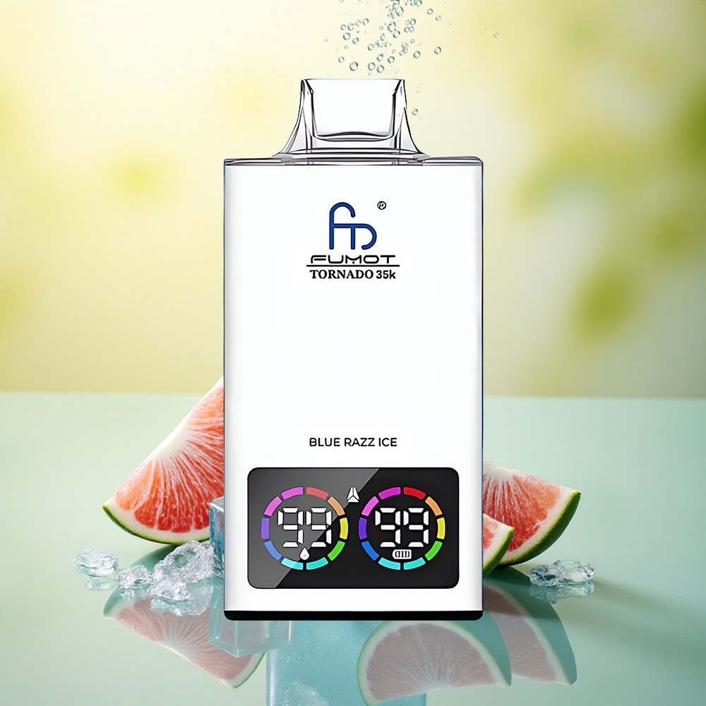 Fumot Tornado 35000 Puffs Gheață Afină Albastră cu Coil Dual Mesh și 700 mAh Fumot Tornado 35000 Puffs Gheață Afină Albastră cu Coil Dual Mesh și 700 mAh