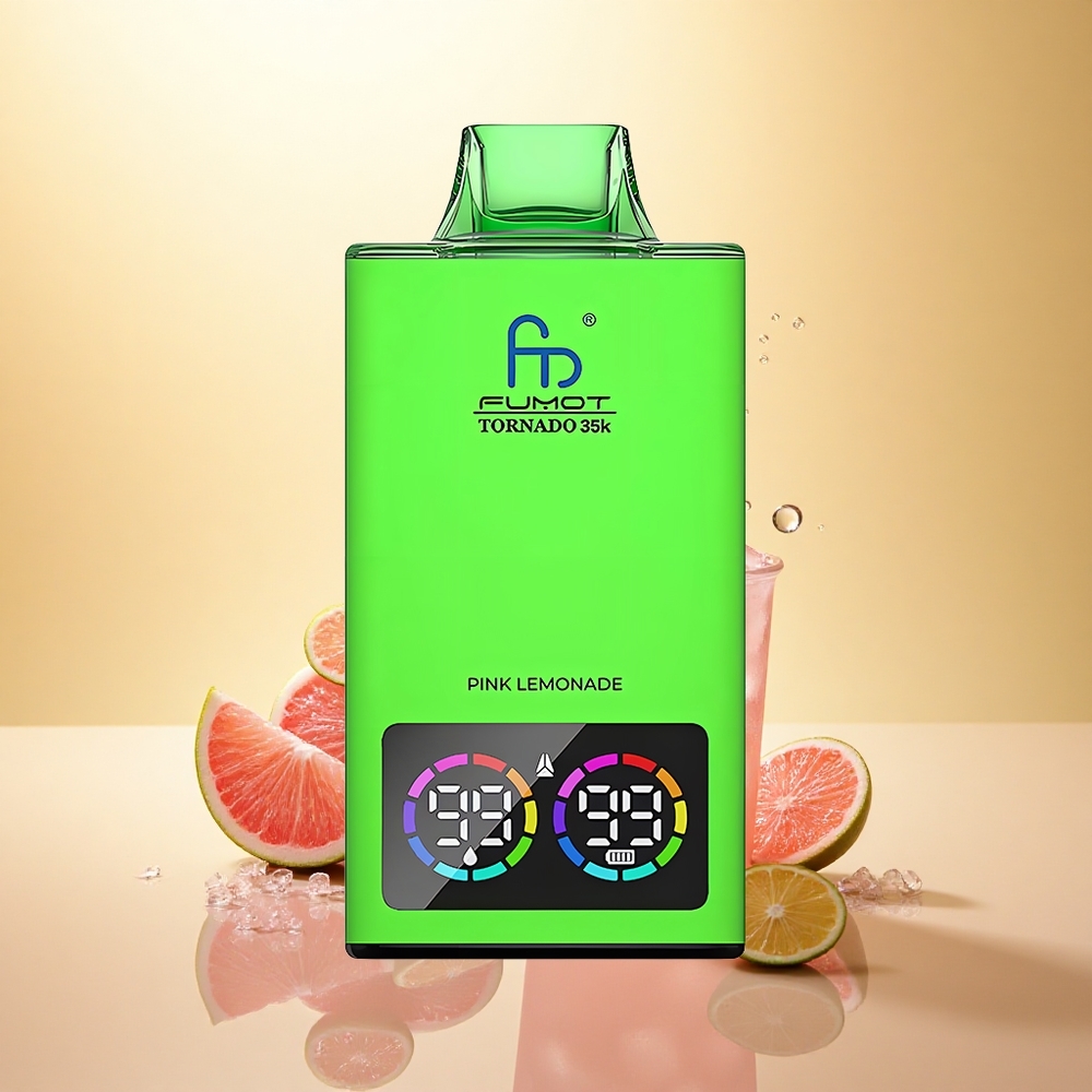 Fumot Tornado 35000 Puffs Limonadă Roz Dual Mesh Coil 700mAh USB-C Fumot Tornado 35000 Puffs Limonadă Roz Dual Mesh Coil 700mAh USB-C