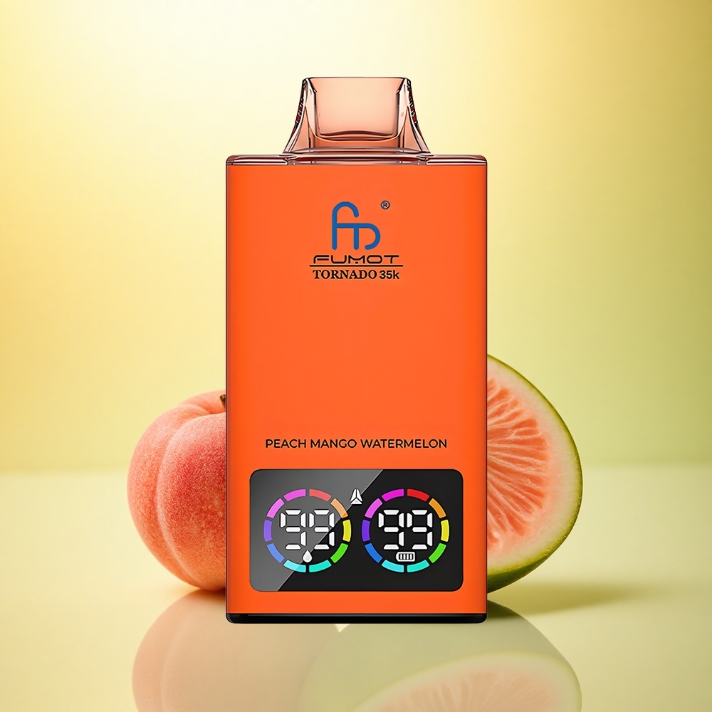 Fumot Tornado 35000 Puffs Piersic Mango Pepene Dual Mesh Coil 700mAh 15ml Fumot Tornado 35000 Puffs Piersic Mango Pepene Dual Mesh Coil 700mAh 15ml