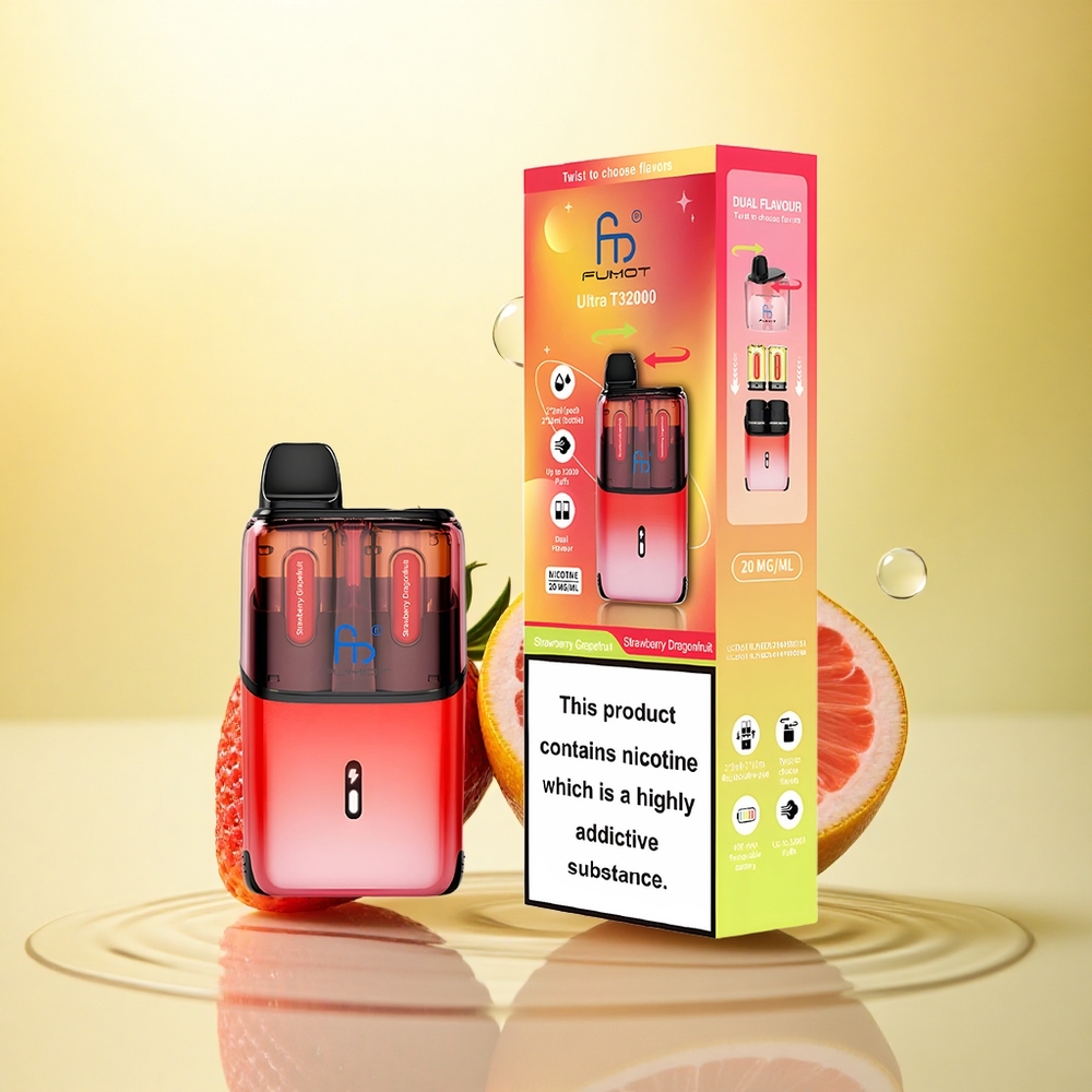 Fumot Ultra T32000 Puffs Capsuni Dragonfruit Cu 20mg Nicotină și 800mAh