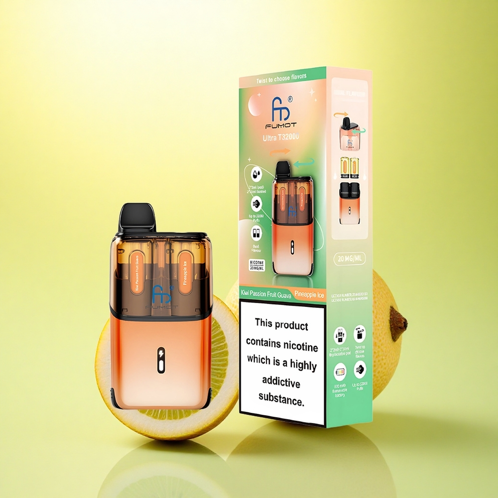 Fumot Ultra T32000 Puffs Kiwi Maracuja Guava - Ananas Gheață cu 20mg Nicotină și 800mAh