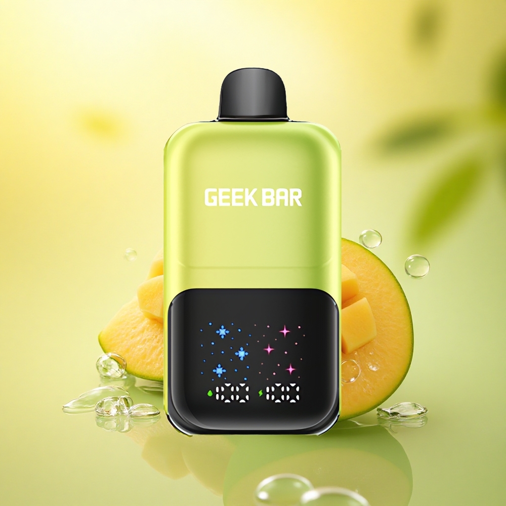 GEEK BAR 2GO 20ml 50000 Puffs Gheață de Mango Mexic cu Ecran Interactiv și 5% Nicotină GEEK BAR 2GO 20ml 50000 Puffs Gheață de Mango Mexic cu Ecran Interactiv și 5% Nicotină