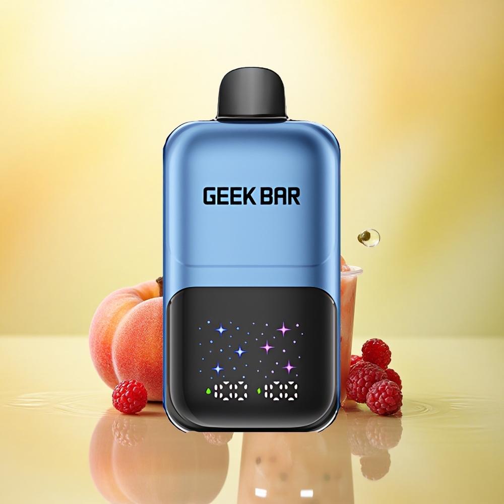 GEEK BAR 2GO 20ml 50000 Puffs Piersică & Fructe de Pădure cu 5% Nicotină, Ecran Interactiv și 20mL Capacitate GEEK BAR 2GO 20ml 50000 Puffs Piersică & Fructe de Pădure cu 5% Nicotină, Ecran Interactiv și 20mL Capacitate