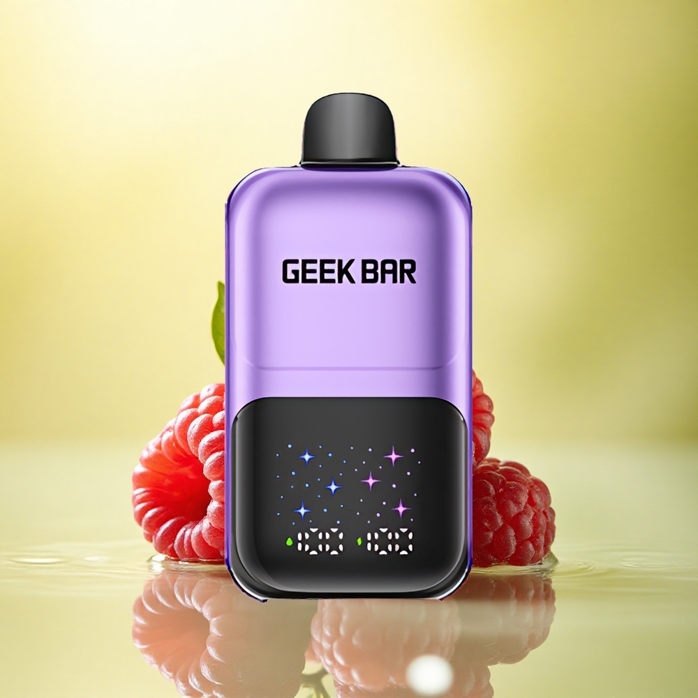 GEEK BAR 2GO 20ml 50000 Puffs Strugure & Zmeură cu Ecran Interactiv și 5% Nicotină GEEK BAR 2GO 20ml 50000 Puffs Strugure & Zmeură cu Ecran Interactiv și 5% Nicotină