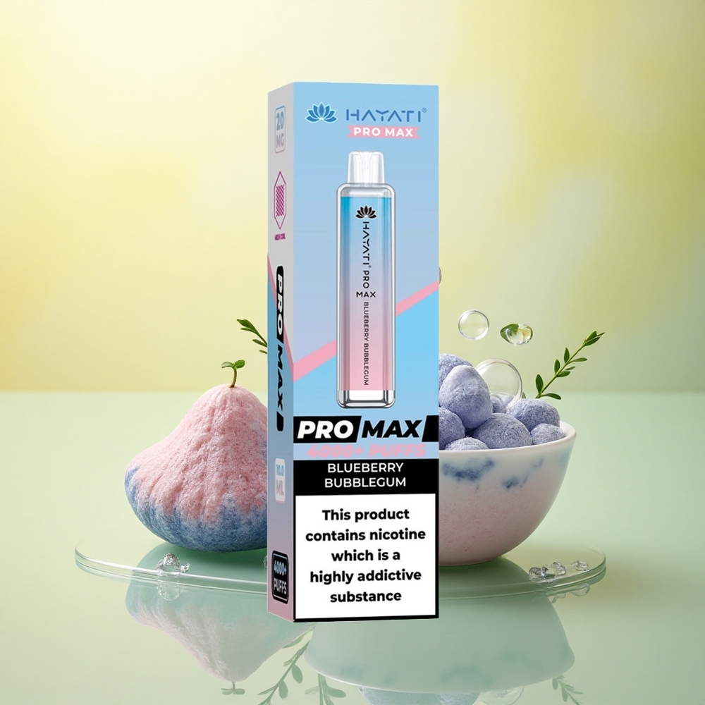 Hayati Pro Max 4000 Puffs Afinei Cristal Reîncărcabil 1400mAh cu Nicotină 5%