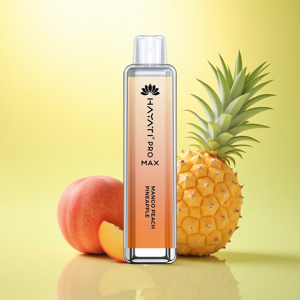 Hayati Pro Max 4000 Puffs Ananas piersică mango cu 2% nicotină și baterie 1400mAh Hayati Pro Max 4000 Puffs Ananas piersică mango cu 2% nicotină și baterie 1400mAh
