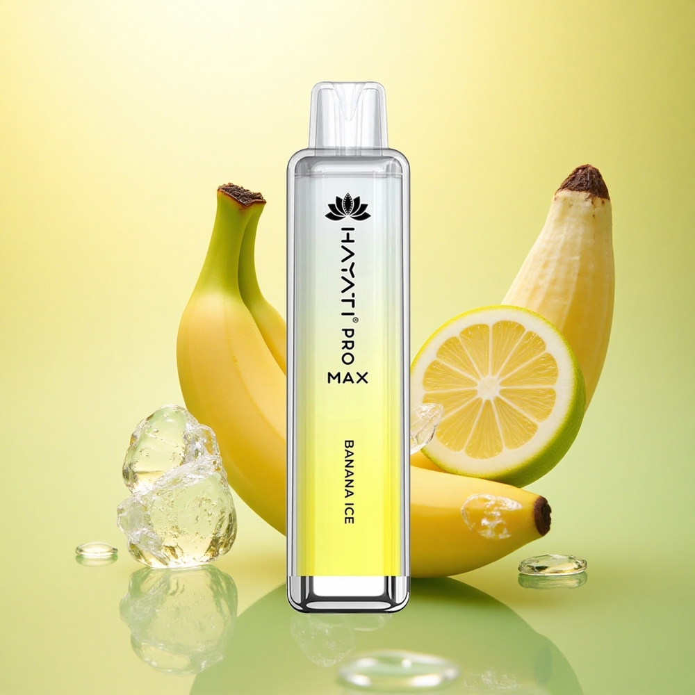 Hayati Pro Max 4000 Puffs Banana Gheață 1400mAh 2ml Reîncărcabil Hayati Pro Max 4000 Puffs Banana Gheață 1400mAh 2ml Reîncărcabil