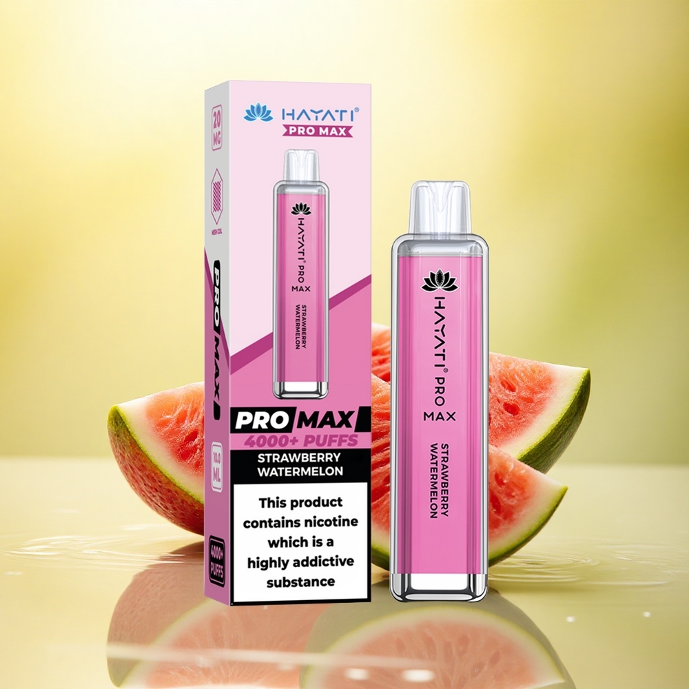 Hayati Pro Max 4000 Puffs Capsuni Pepene Dual 1.1 Ohm 2ml 1400mAh