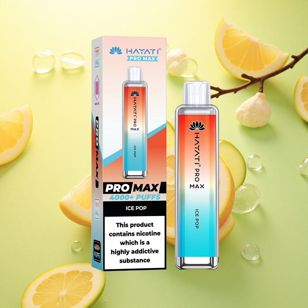 Hayati Pro Max 4000 Puffs Gheață Pop 5% Nicotină 1400mAh