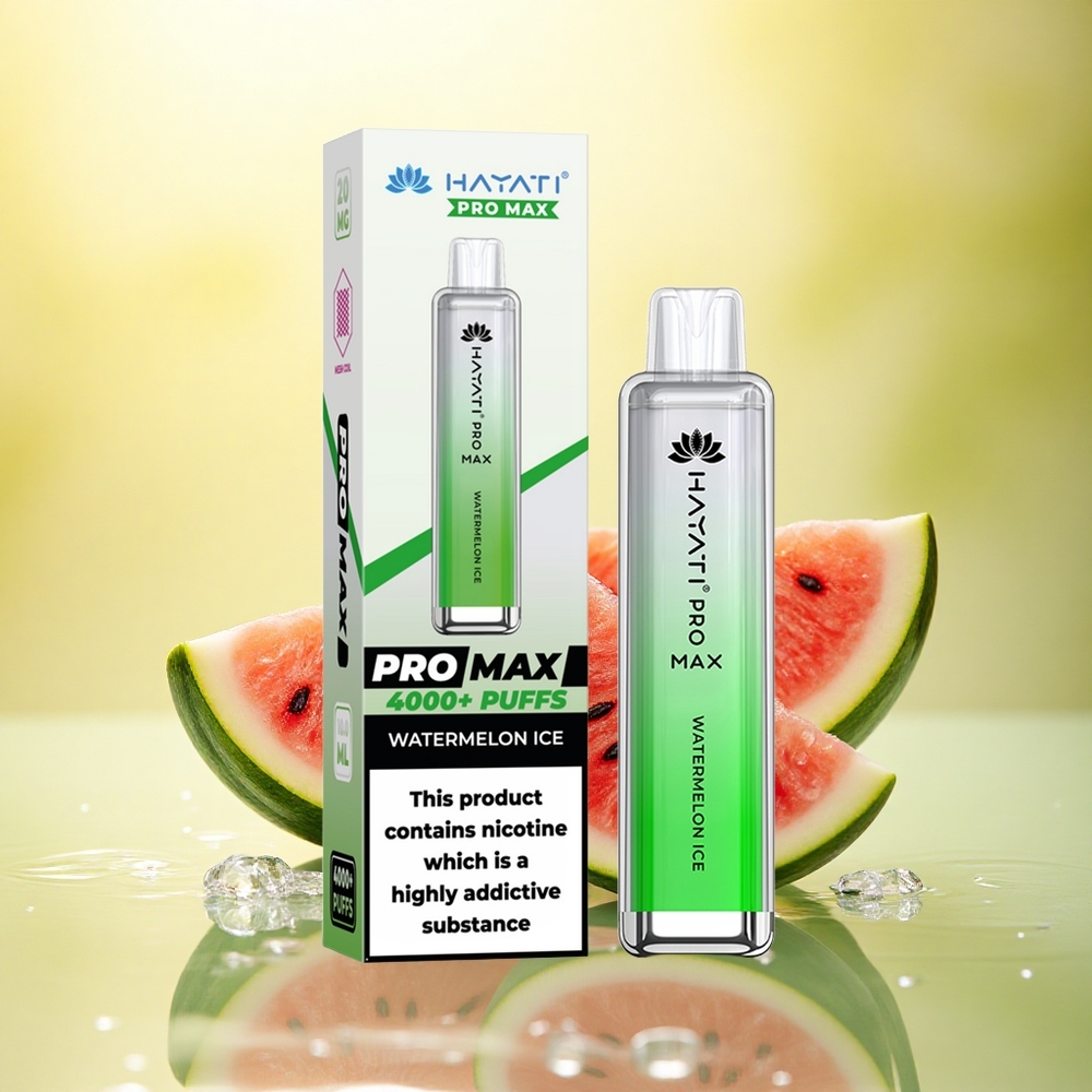 Hayati Pro Max 4000 Puffs Pepene Gheață Dual 1.1 Ohm Mesh Coil 1400mAh