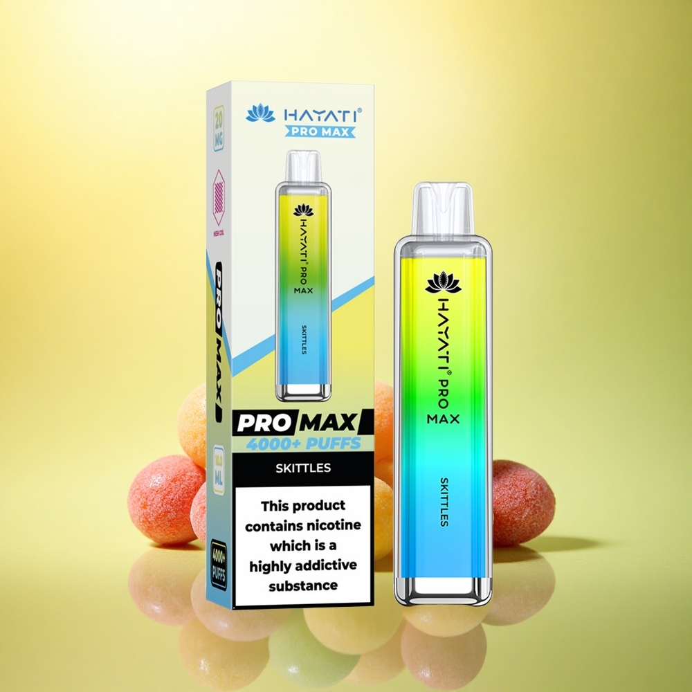 Hayati Pro Max 4000 Puffs Skittles Dual 1.1 Ohm Reîncărcabil 1400mAh