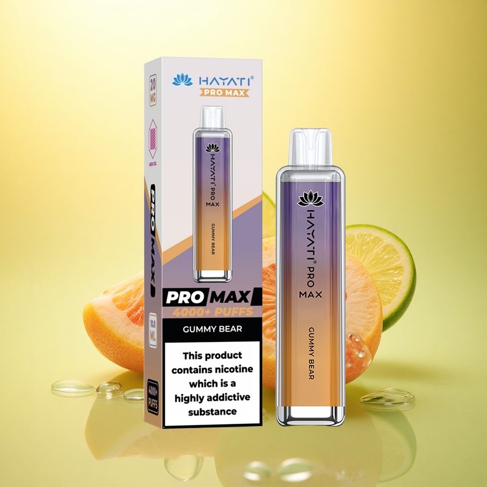 Hayati Pro Max 4000 Puffs Ursuleț Gumos LED 1400mAh 2ml