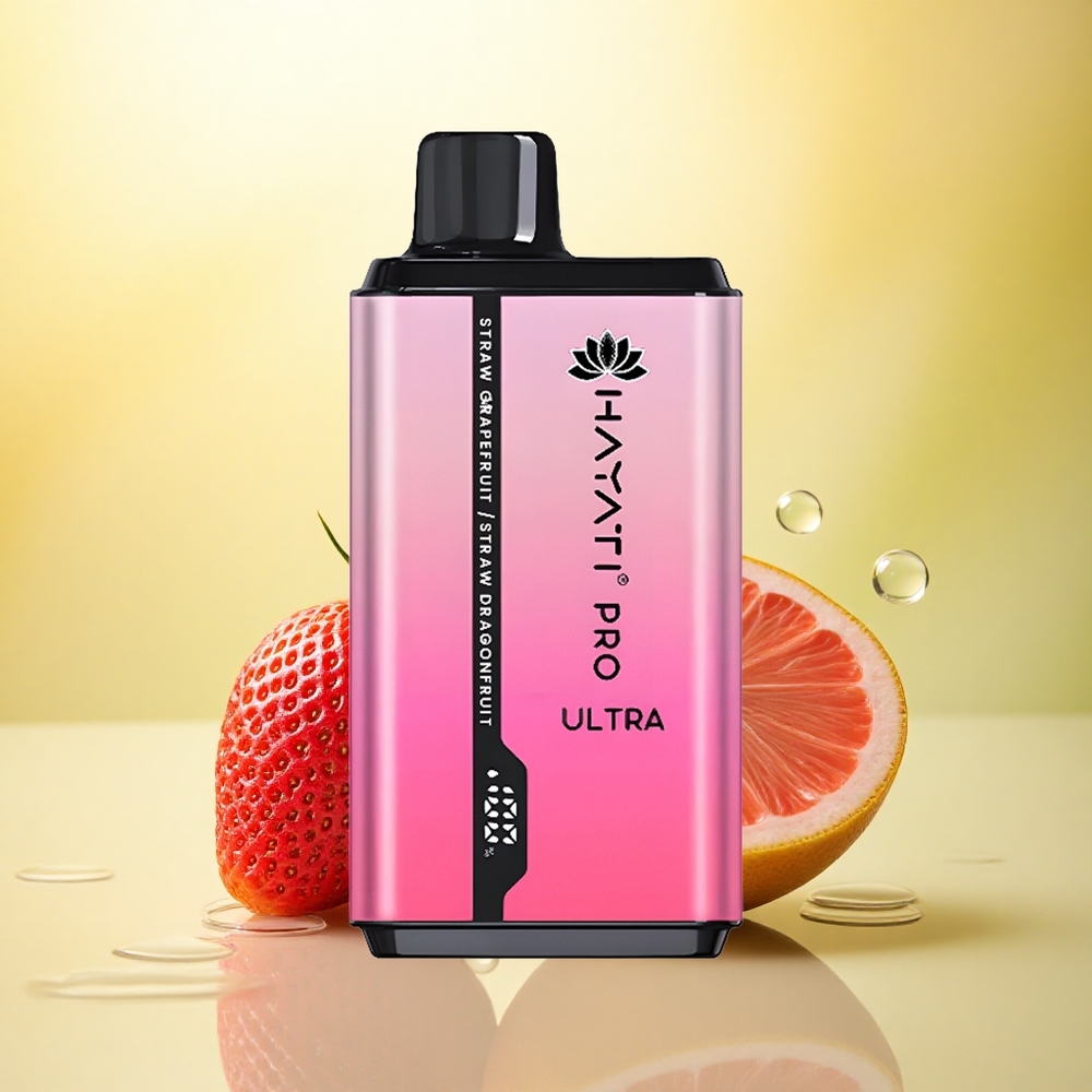 Hayati Pro Ultra 15000 Puffs Căpșună Grapefruit Căpșună Dragonfruit 850mAh 2% Nicotină 24ml Hayati Pro Ultra 15000 Puffs Căpșună Grapefruit Căpșună Dragonfruit 850mAh 2% Nicotină 24ml