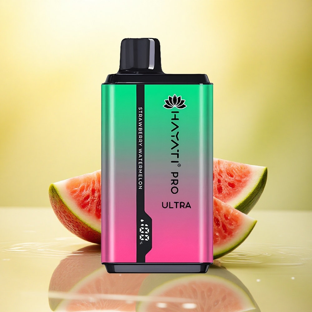 Hayati Pro Ultra 15000 Puffs Căpșuni Pepene 2% Nicotină 850mAh