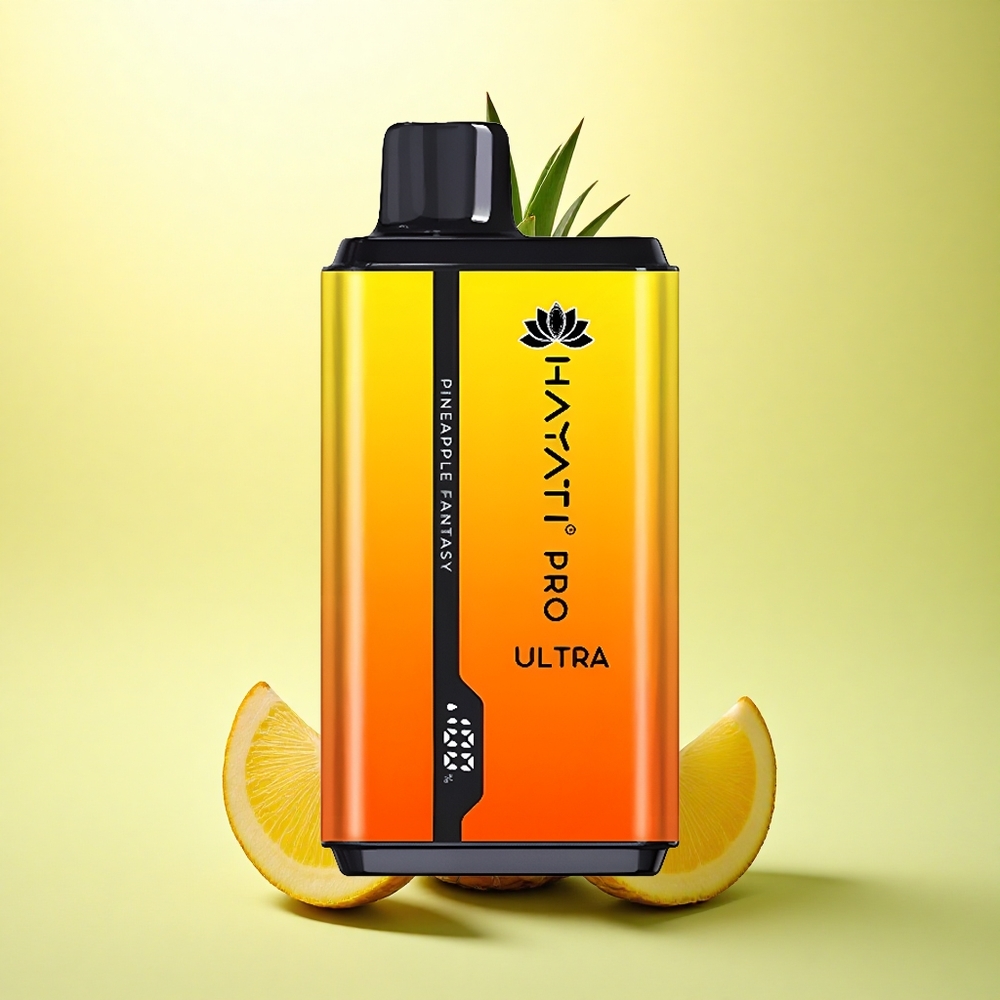 Hayati Pro Ultra 15000 Puffs Fantazie de Ananas cu 850mAh și 2% Nicotină