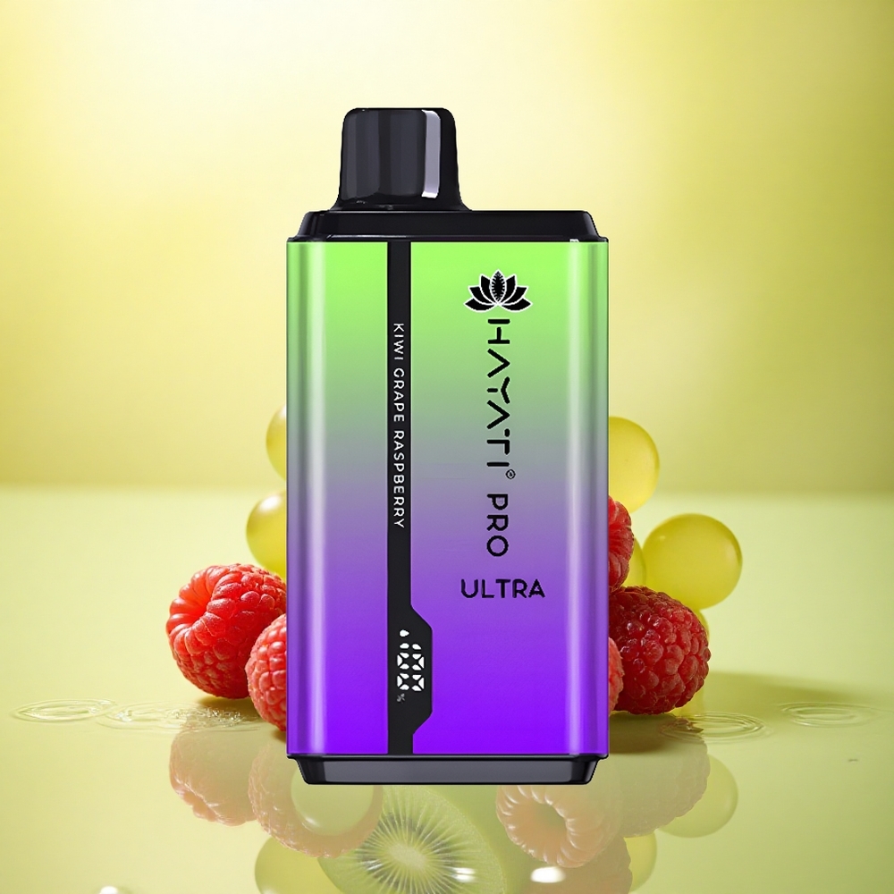 Hayati Pro Ultra 15000 Puffs Kiwi Strugure Zmeură cu 2% Nicotină și 850mAh