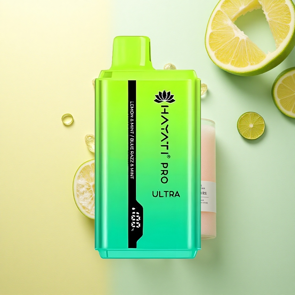Hayati Pro Ultra 15000 Puffs Lămâiță & Mentă 2% Nicotină 850mAh