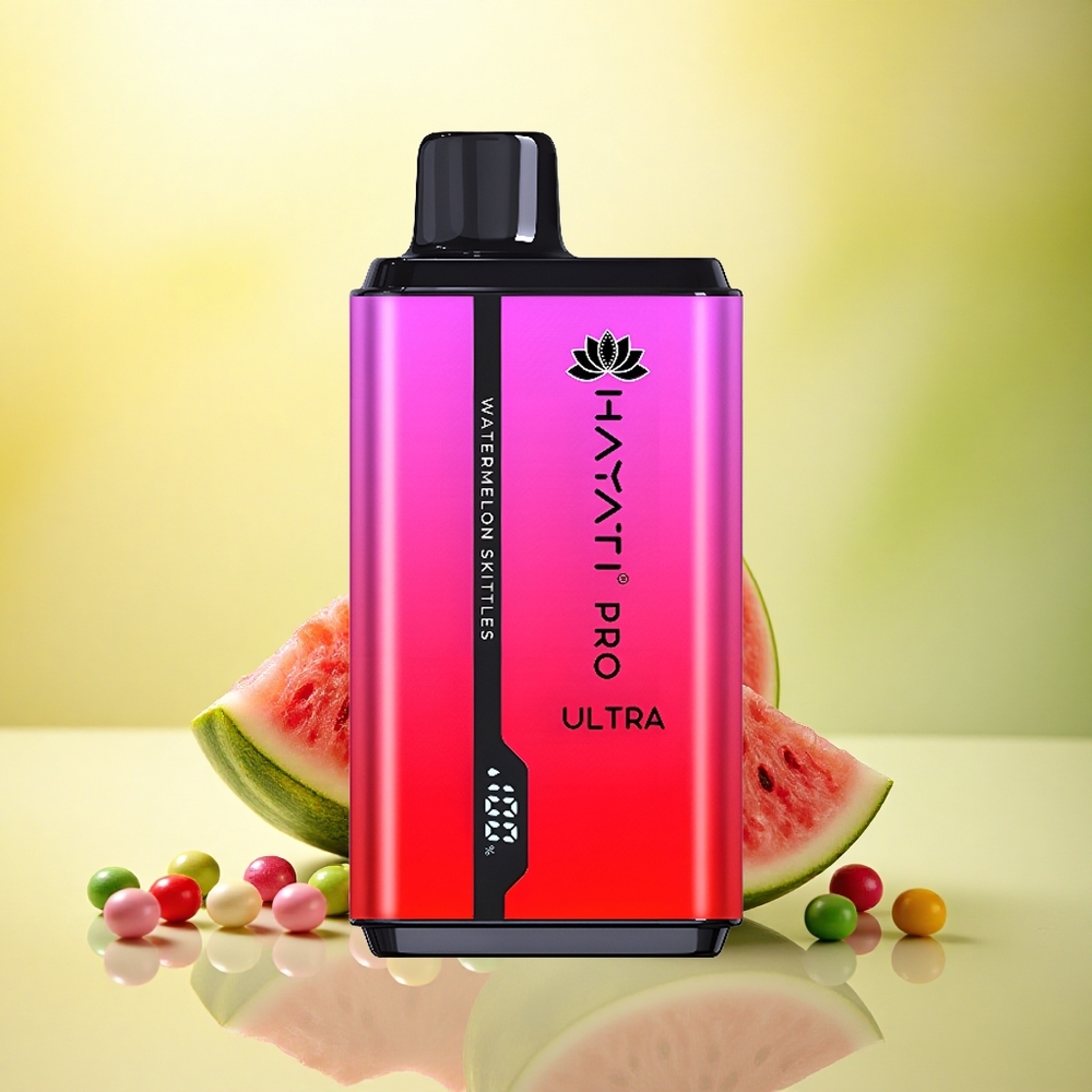 Hayati Pro Ultra 15000 Puffs Pepene Skittles cu 2% nicotină și 850mAh