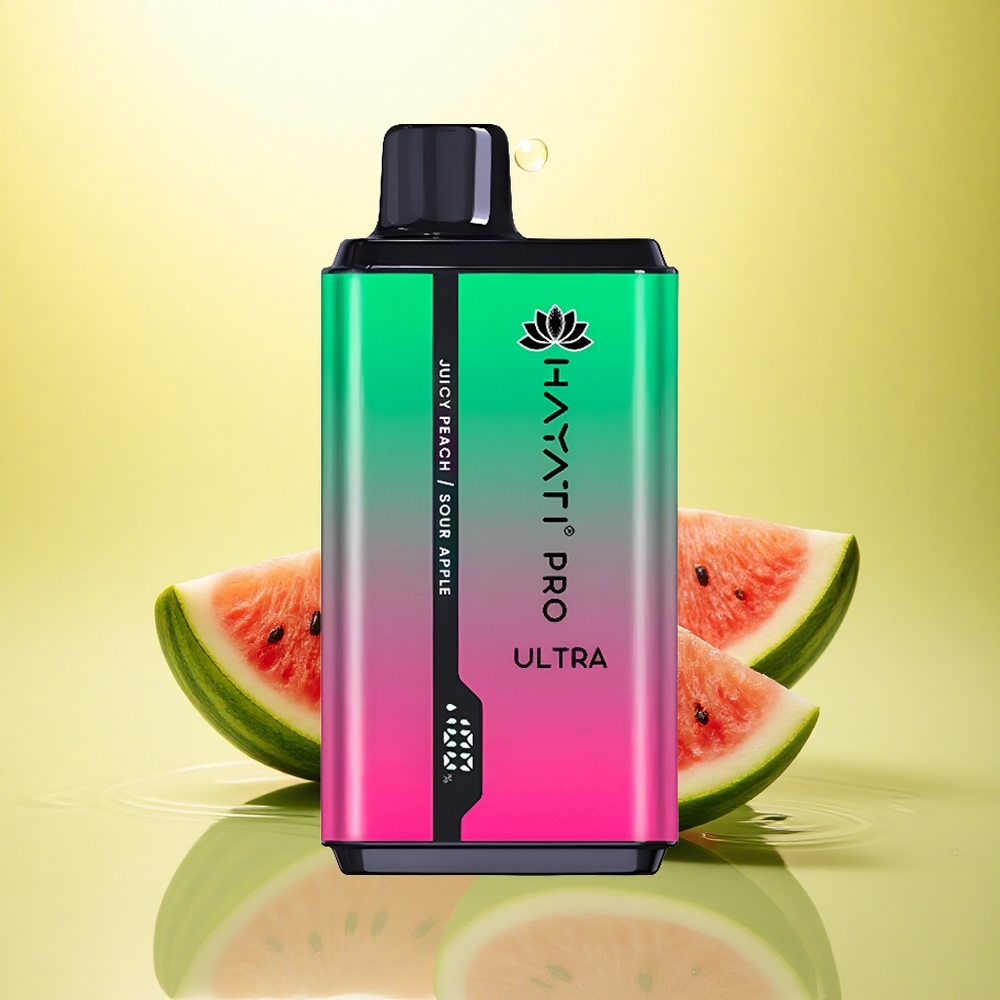 Hayati Pro Ultra 15000 Puffs Pepene Verde Kiwi Pasiflora 850mAh 2% Nicotină